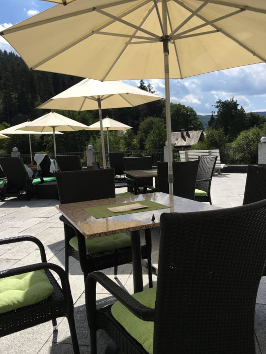 Bademantelbistro Terasse  Wellness Hotel Heselbacher Hof