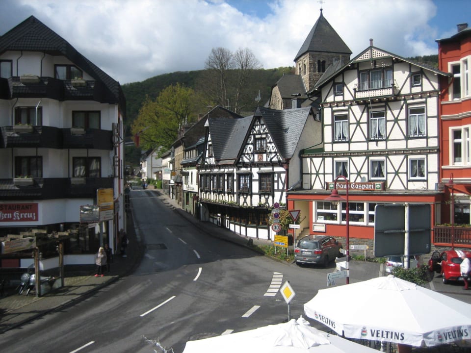 ... vom Balkon Cafe Caspari Haus Caspari