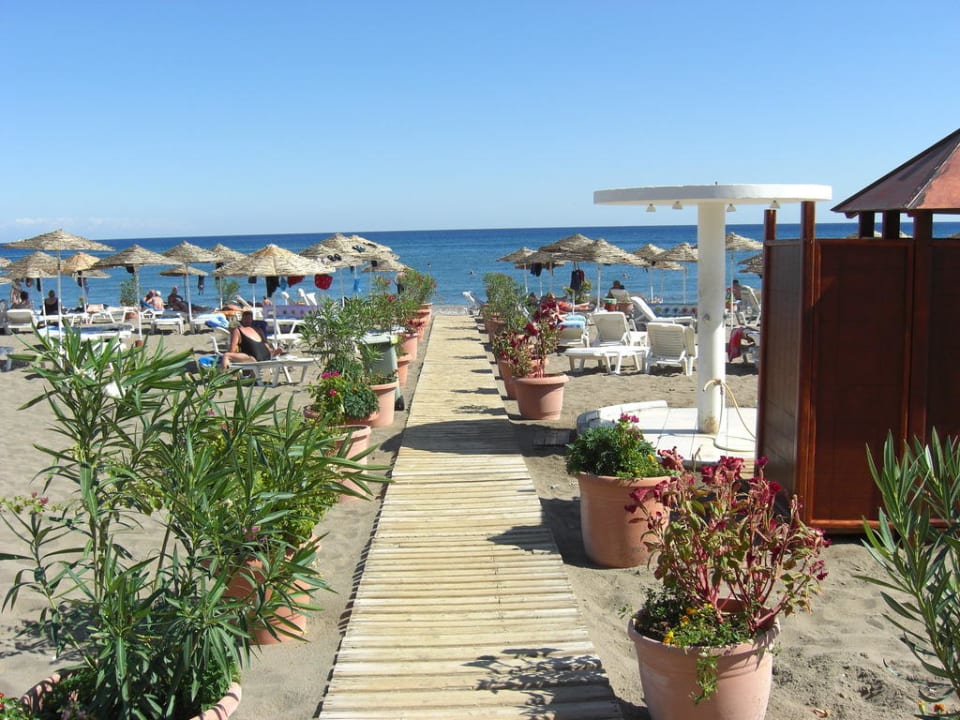 Der Weg zum Strand Hotel Calypso Beach