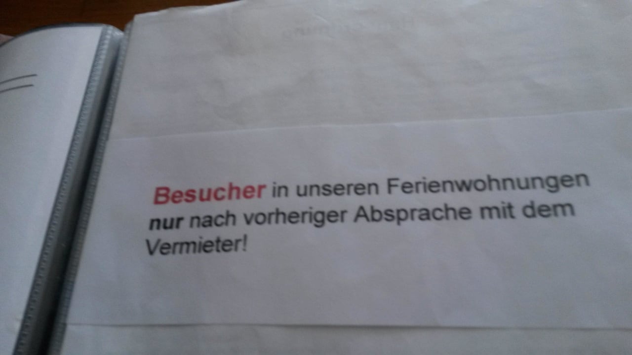 Infomappe Ferienwohnung M + M Leitner