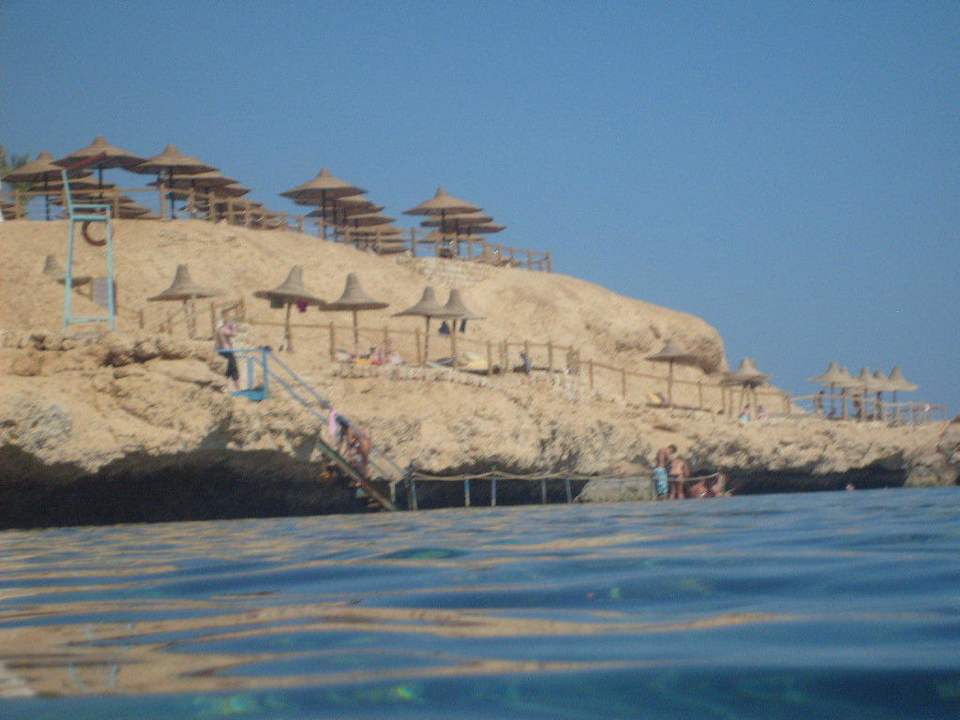 Vom Meer aus fotografiert Sharm Plaza