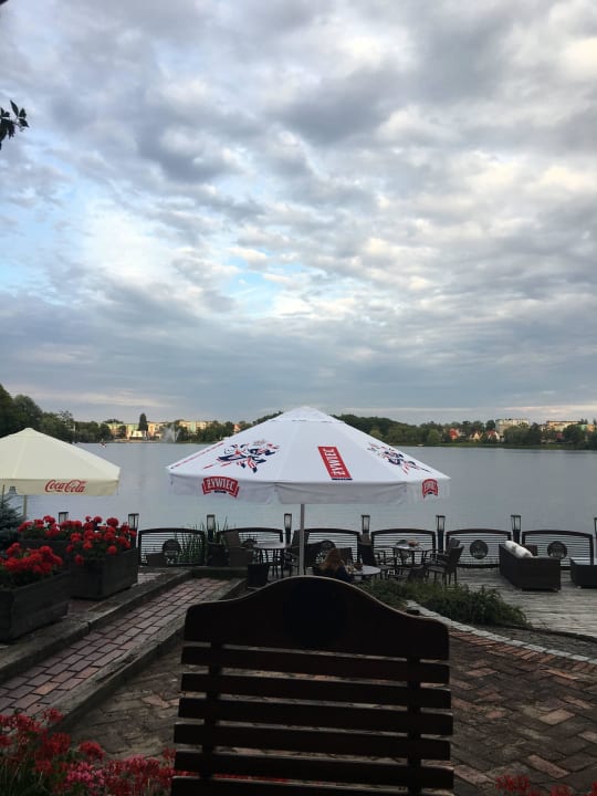 Blick vom Außenbereich Restaurant 1 Hotel Stary Tartak