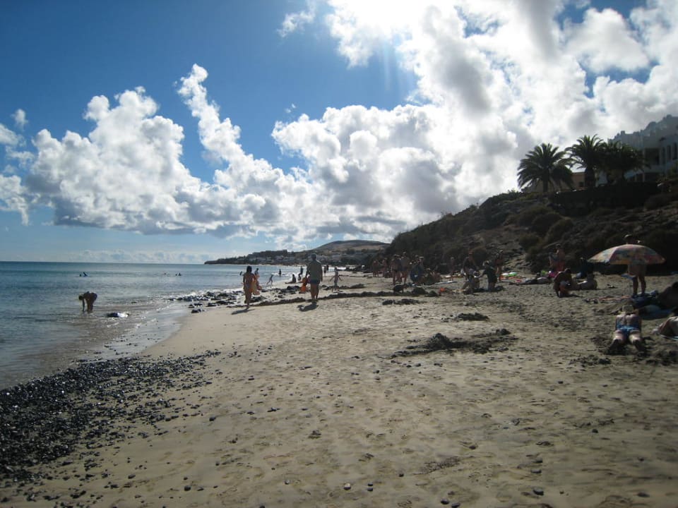Am Strand rechts vom Hotel allsun App.-Hotel Barlovento