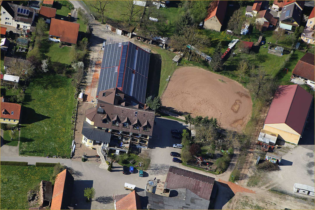 Luftaufnahme Altmühlsee Annäherung Reiterhof Hotel Reiterhof Altmühlsee