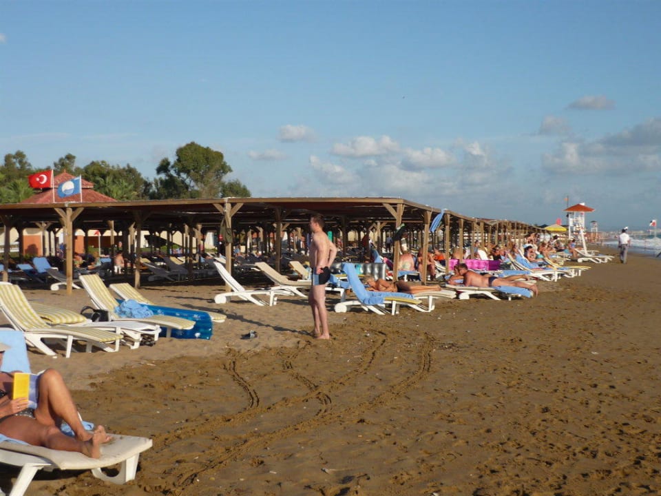 Strand vom Meer aus gesehen  Monachus Family Resort Sorgun