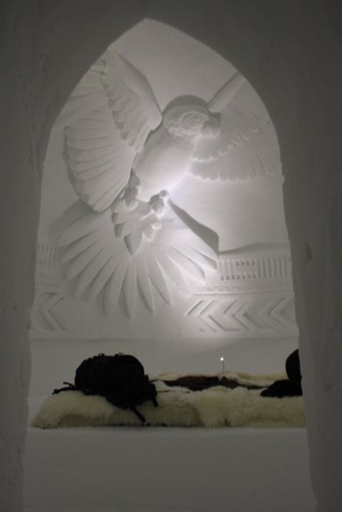 Blick in unser Zimmer Iglu-Dorf Zugspitze