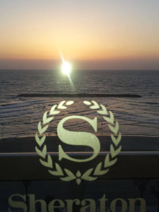 Sun set from our room Sheraton Tel Aviv