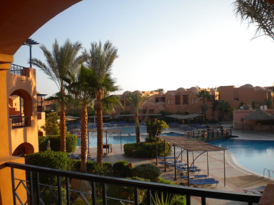 Blick vom Balkon Jaz Makadi Oasis Resort