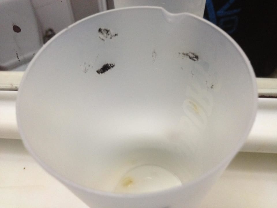 Zahnputzbecher nach Zimmerübernahme Hotel Özgürhan