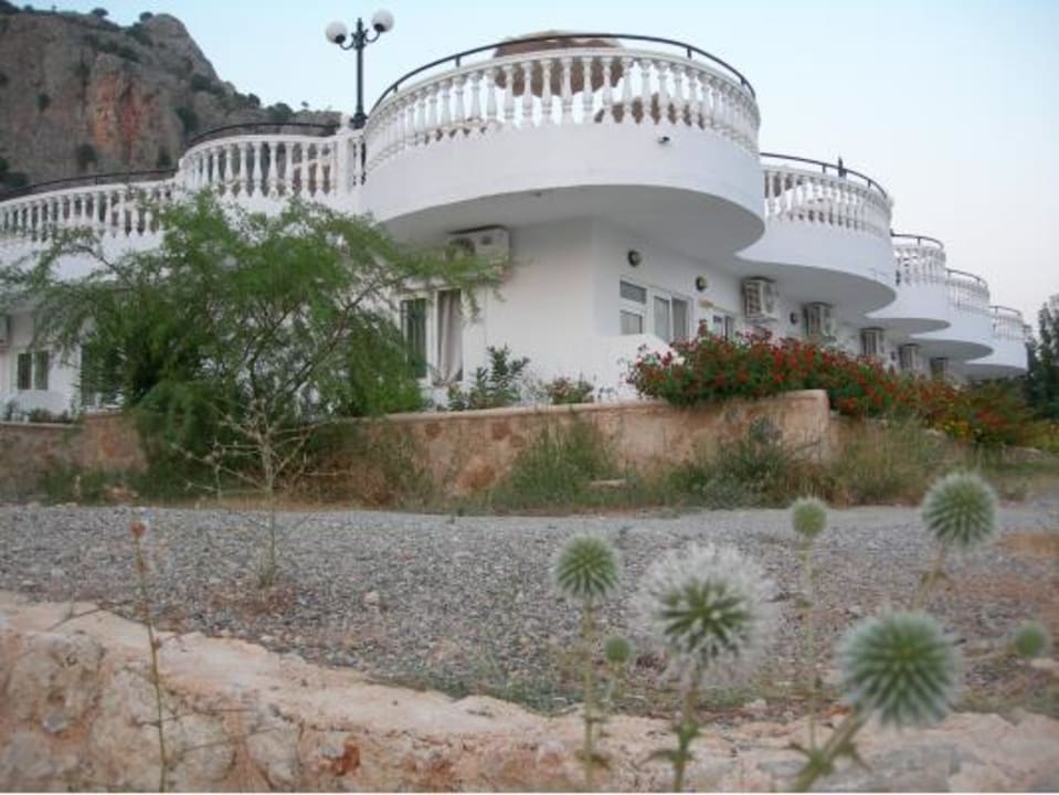 Rooms and pool from beach way Apartments Coralli Beach