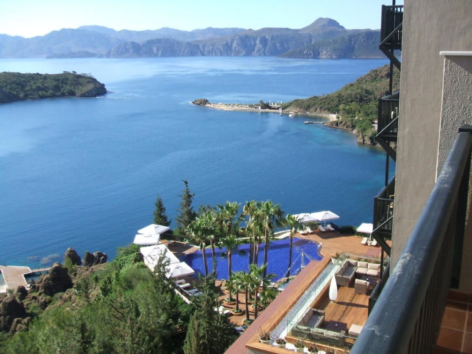 Blick aus unserem Zimmer im 8. Stock D Maris Bay
