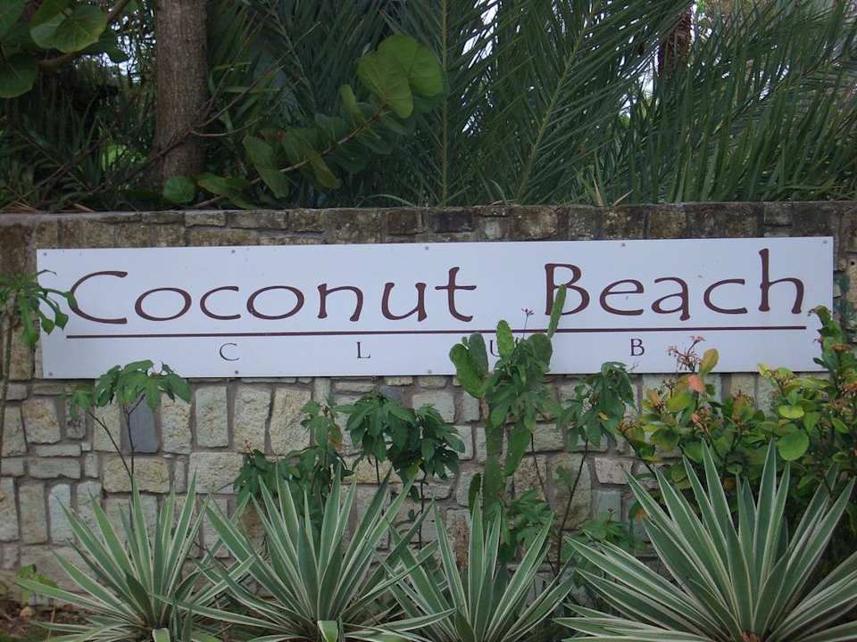 Hoteleinfahrt Hotel Coconut Beach Club