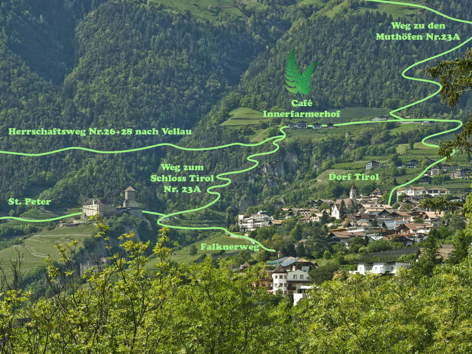 Hiking trails around the Innerfarmerhof Residence Innerfarmerhof