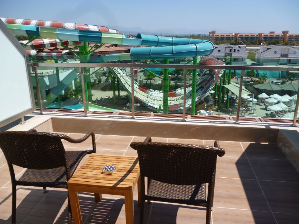 Ausblick vom Balkon Crystal Waterworld