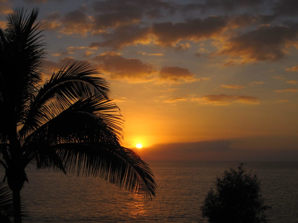 Sonnenuntergang von der Poolbar aus Hotel Riu Gran Canaria