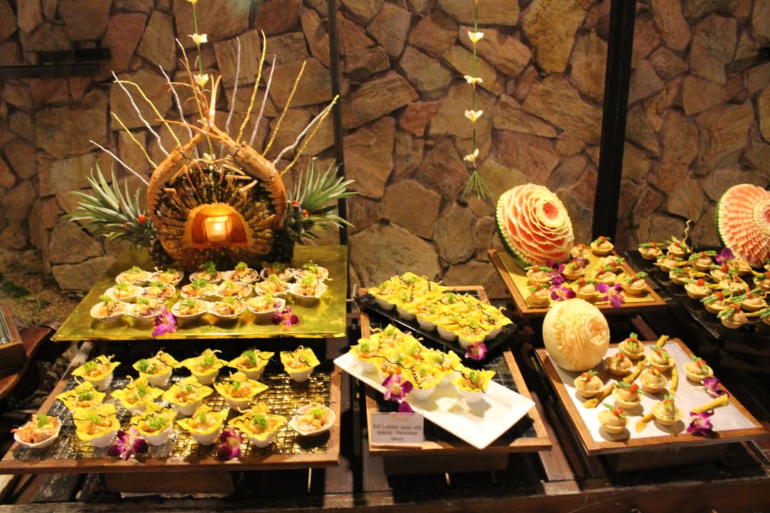 Silversterbuffet am Stone Beach Restaurant Panviman Resort Koh Phangan