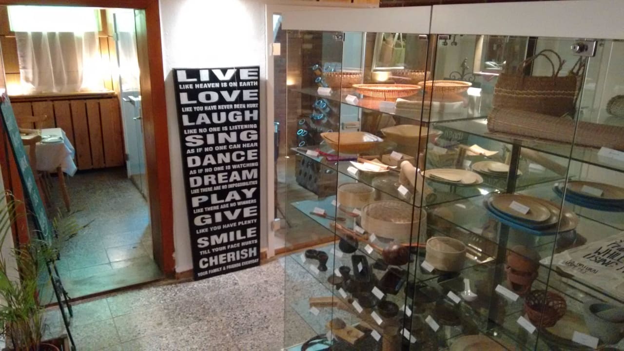 Eingang zum Frühstücksraum Lodge Seaside Boutique Hotel