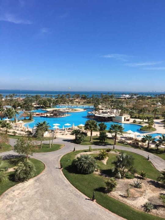 Aussicht aus unserem Zimmer  Steigenberger ALDAU Beach Hotel