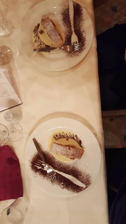 Dessert schön serviert  Sporthotel Kurzras