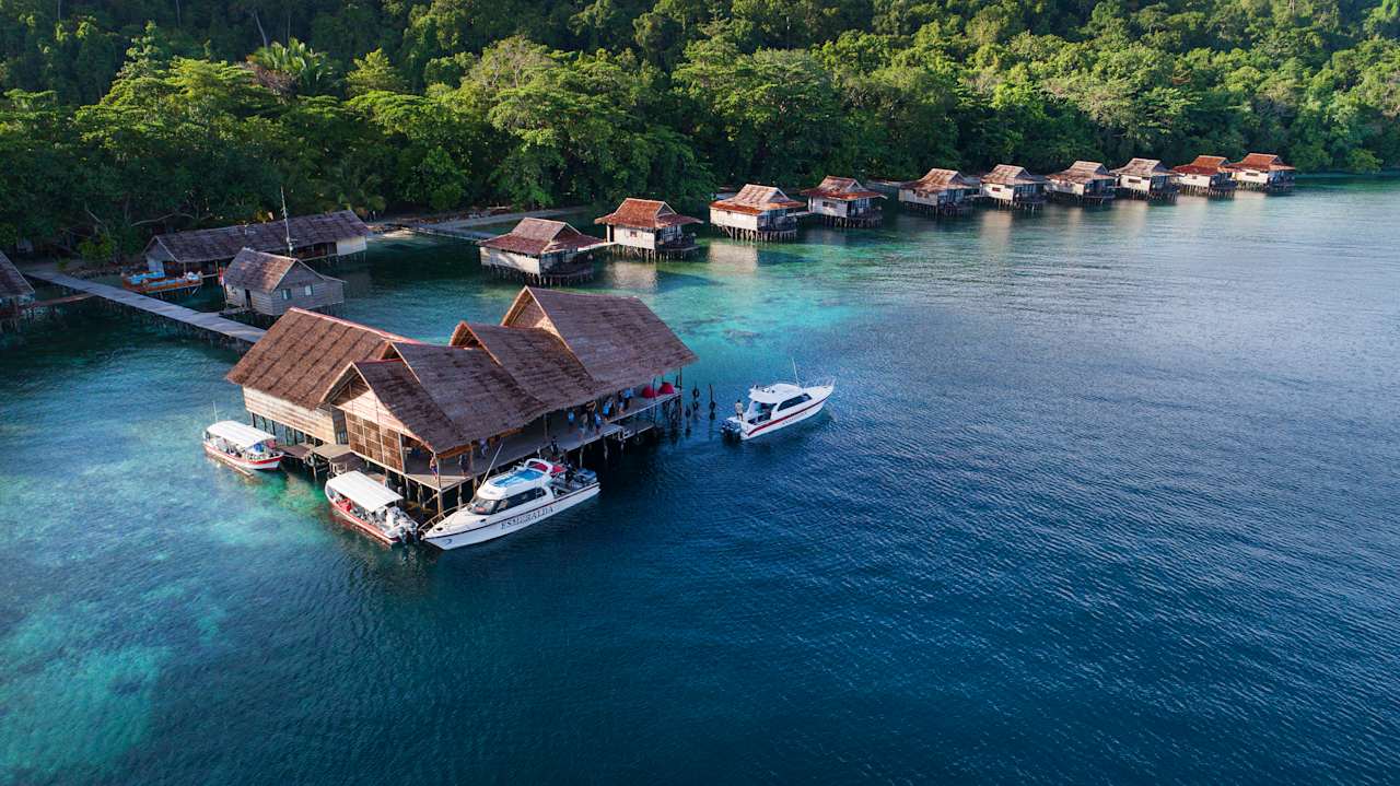 Außenansicht Papua Paradise Eco Resort