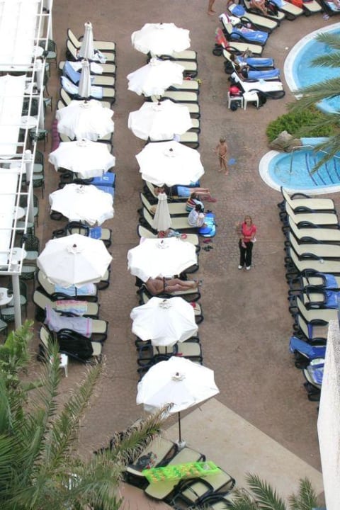 Aussenbereich Bar und Pool Hipotels Bahia Grande