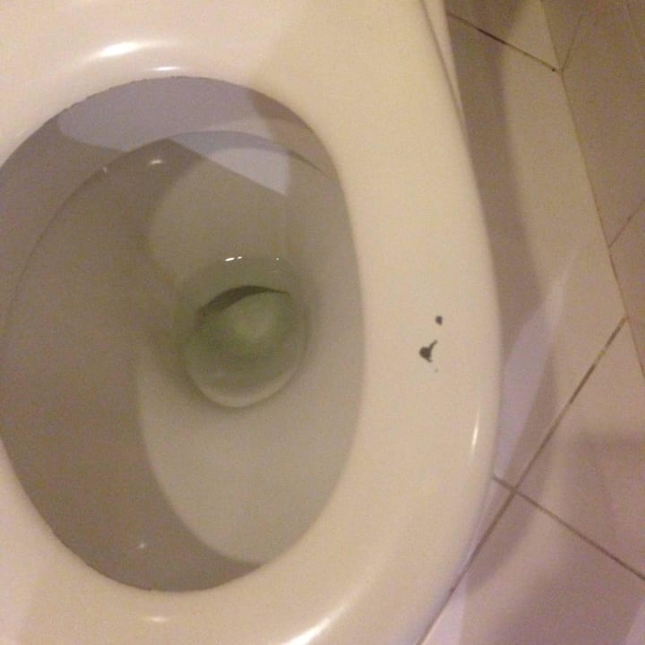 Absplitterung an der Klobrille  Mahdia Palace Thalasso