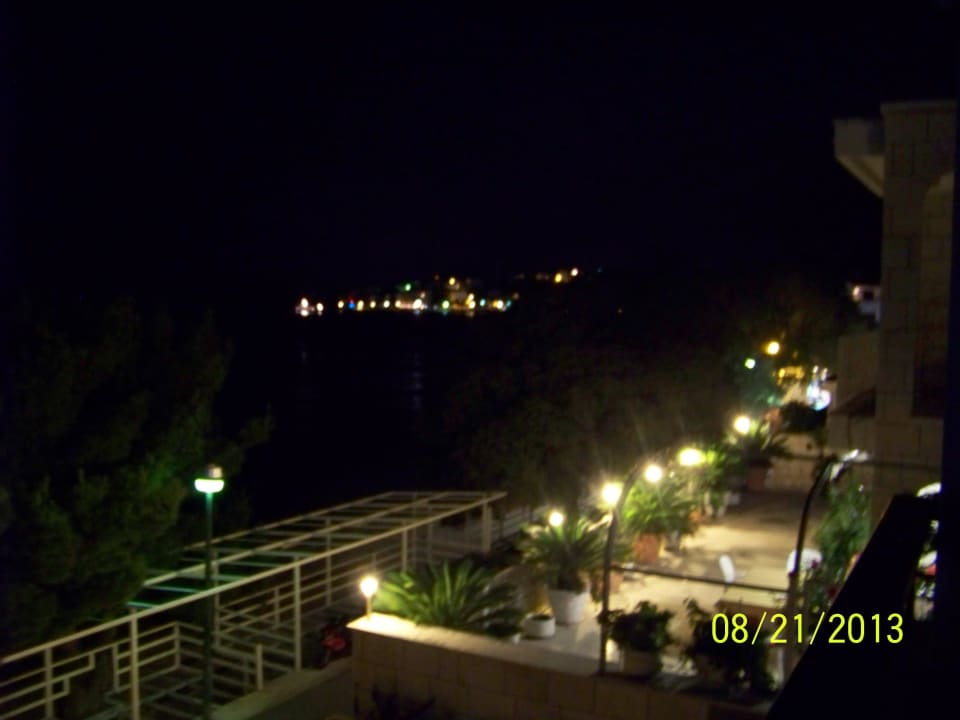 Nachts vom Balkon Hotel Saudade