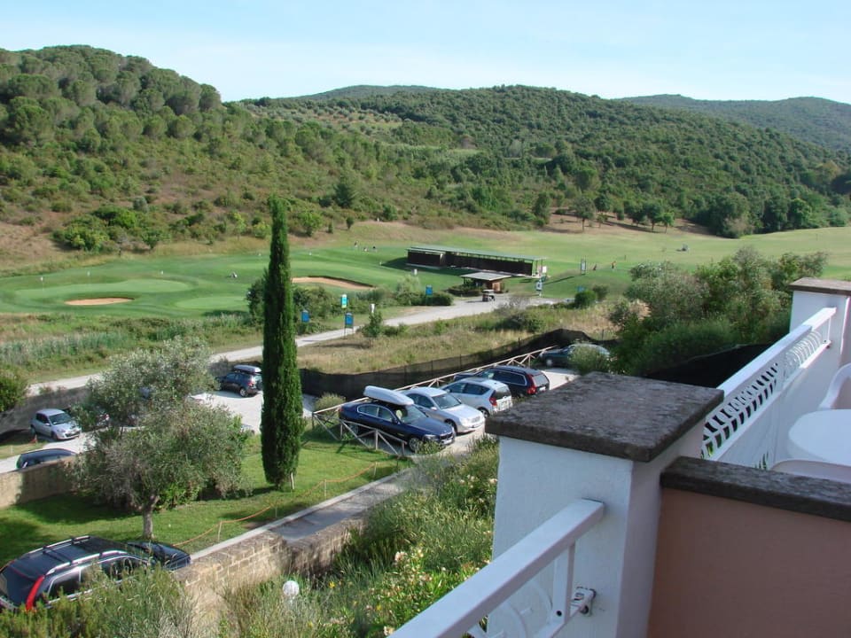 Blick auf den Golf-Abschlagplatz Il Pelagone Hotel & Golf Resort Toscana