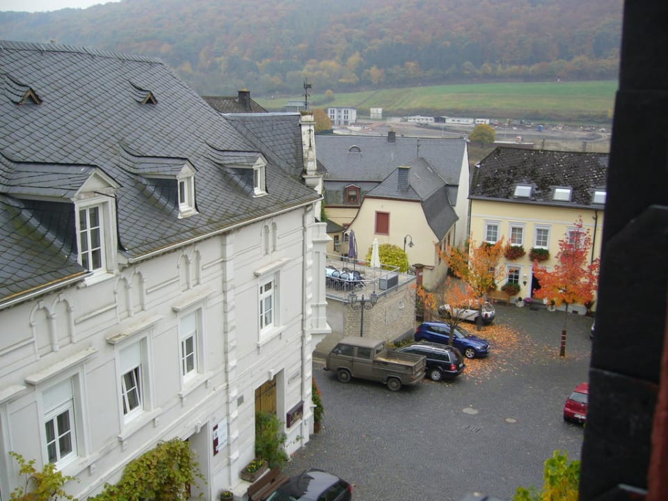 Ausblick vom Zimmer Richtung Mosel Ratsschänke Zeltingen