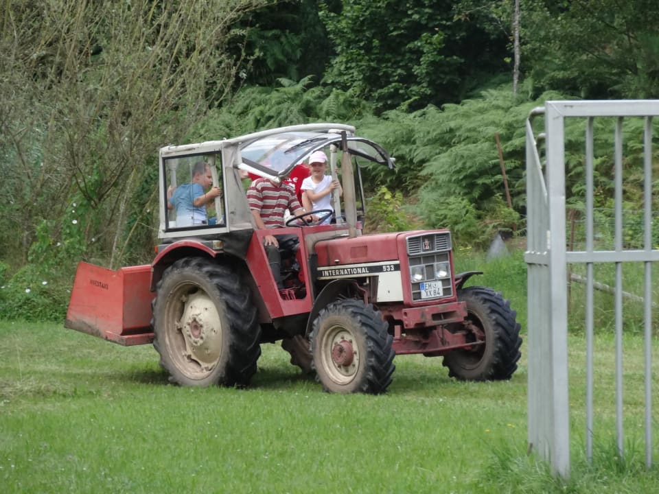 Man darf auch selber fahren! S'Fleckli Bioland Ferienbauernhof