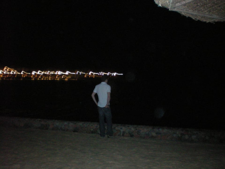 Hotelstrand bei Nacht Arabella Azur Resort