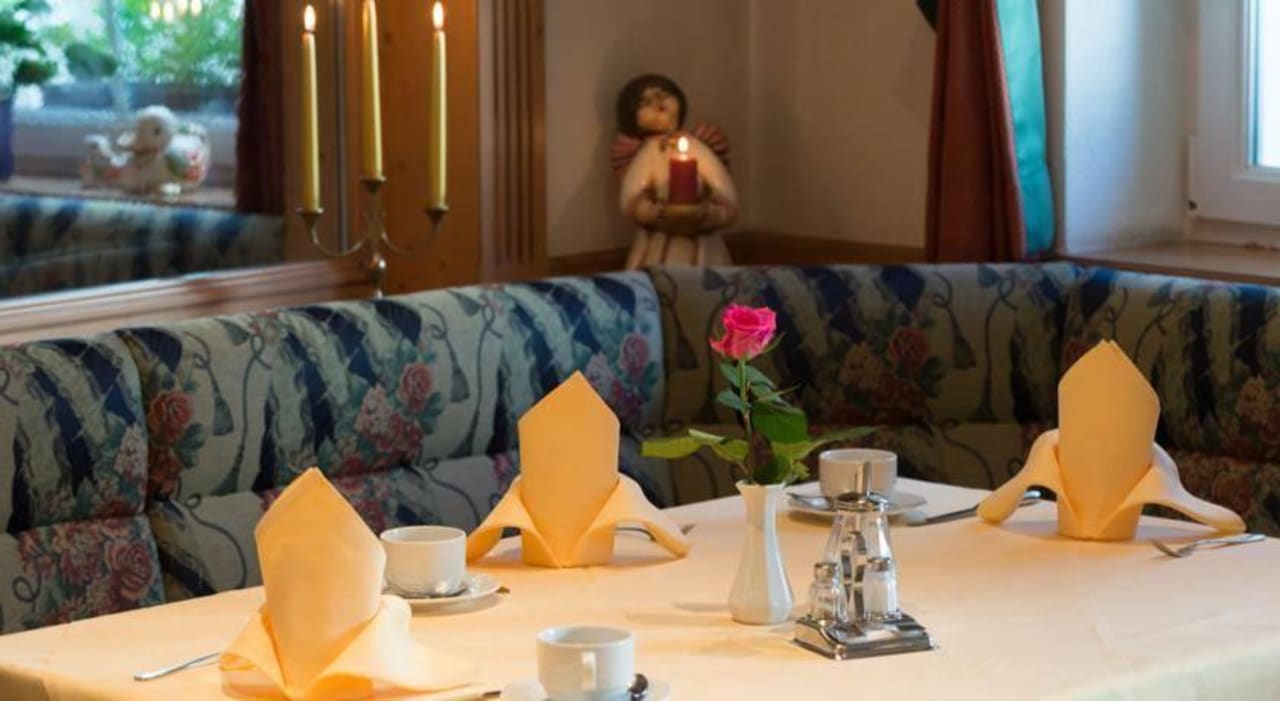 Tischdekoration Hotel Zum Wolf