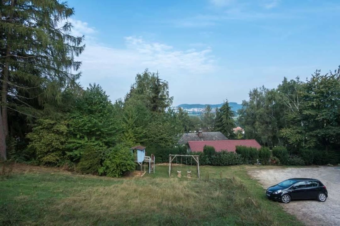 Blick nach Cham Gasthaus Am Ödenturm