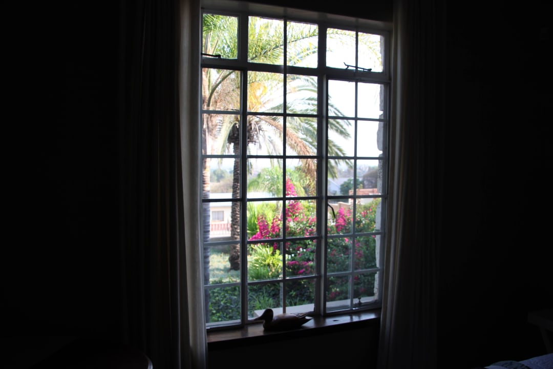 Blick aus dem Zimmer in Garten The Stone House Lodge