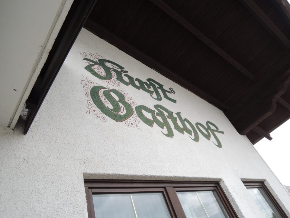 Aussenfassade Blick vom Balkon Landgasthof Fürst