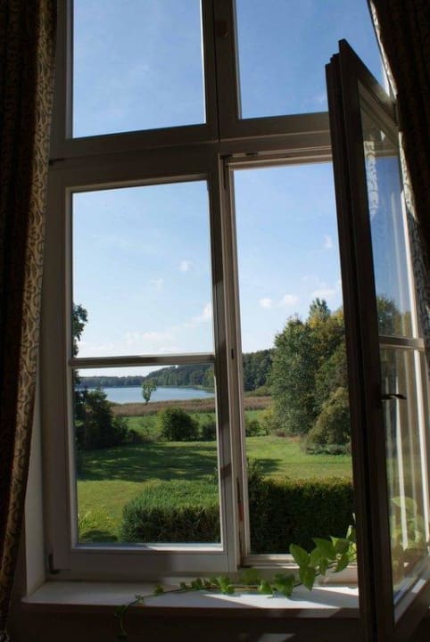 Tolle Aussicht vom Restaurant aus Hotel Schloss Passow