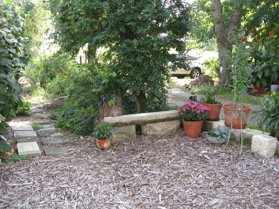 Gartenanlage Ökopension Villa Weissig