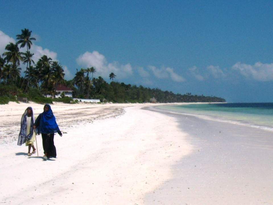 Strand in Bwejuu Hotel Twisted Palms Lodge & Restaurant