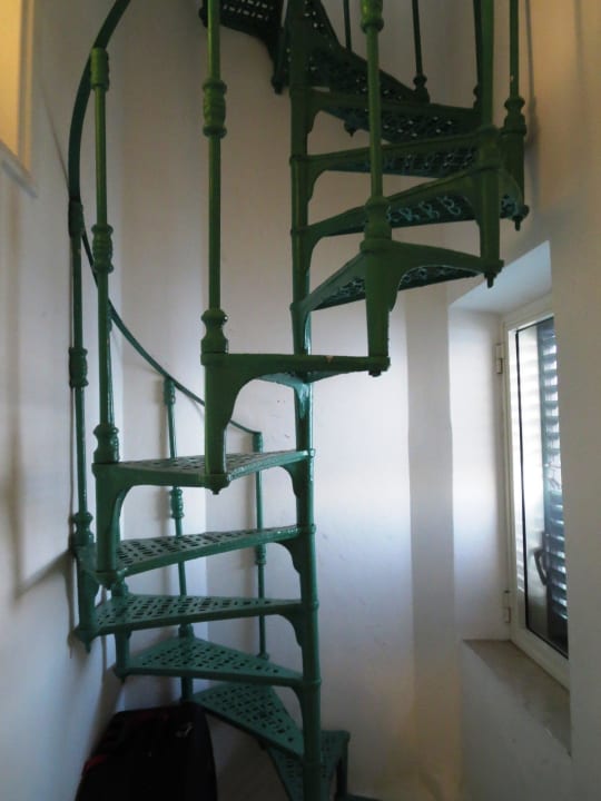 Wendeltreppe zu unserem Zimmer Hotel La Ninfa
