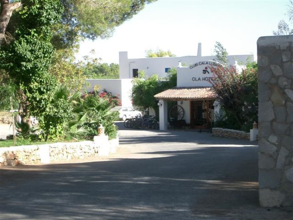 Hoteleingang Cala Llenya Resort Ibiza