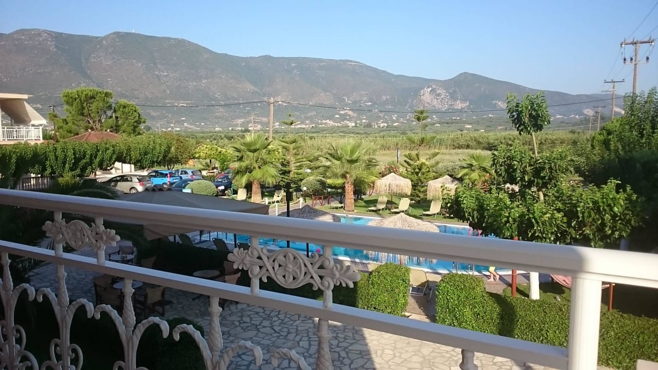 Blick von der 1. Etage Studios Pahnis