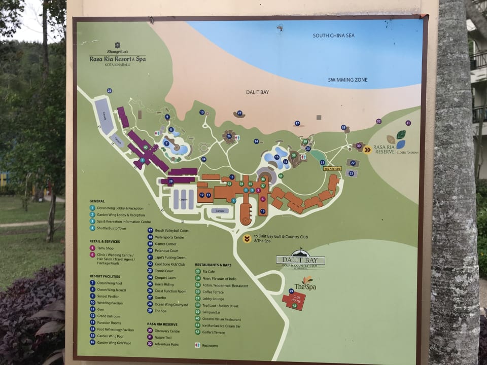 Gartenanlage Shangri-La's Rasa Ria Resort & Spa