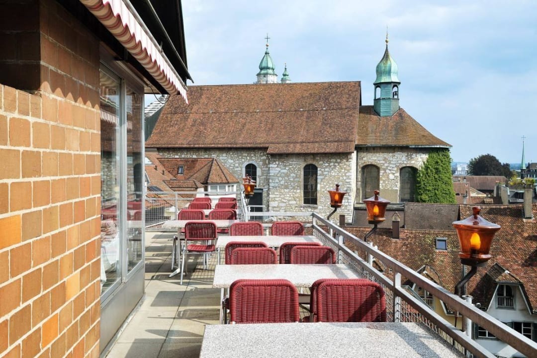Terrasse Gourmetrestaurant Hotel Roter Turm/Tour Rouge