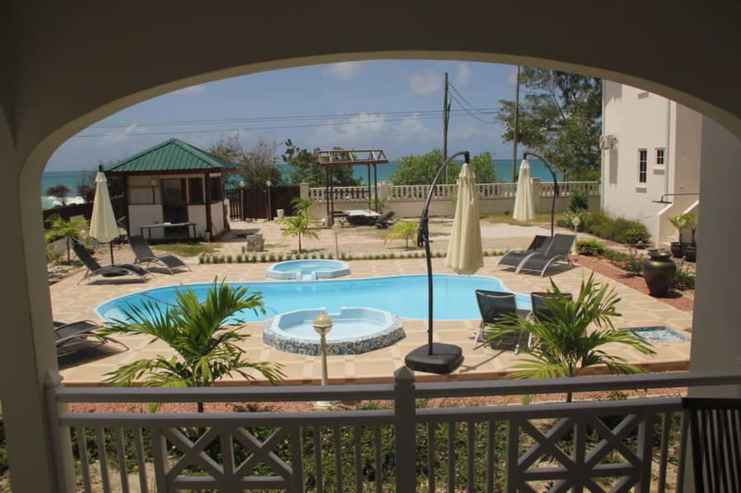 Ausblick von der Veranda Villa Koket