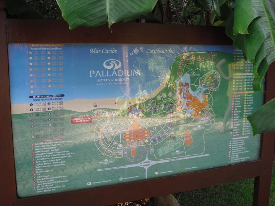 Plan der gesamten Palladium-Anlage Grand Palladium Select White Sand Resort & Spa