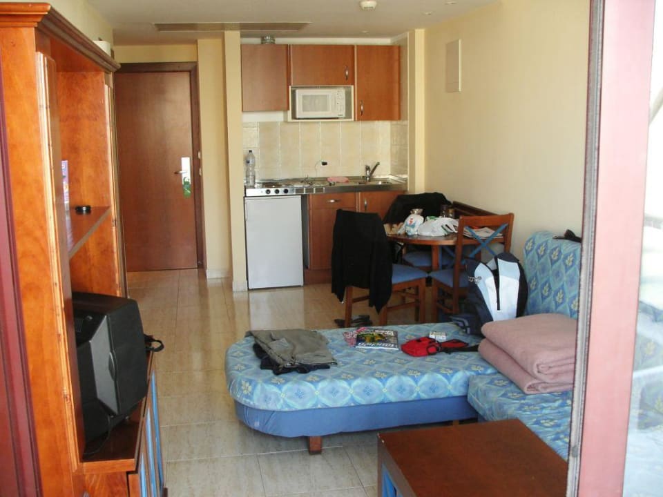 Wohnzimmer und Küche allsun App.-Hotel Orient Beach