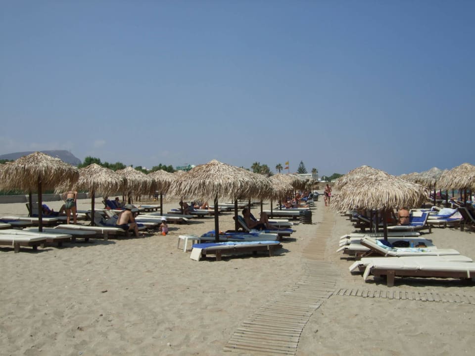 Liegen und Sonnenschirme Bella Beach Hotel