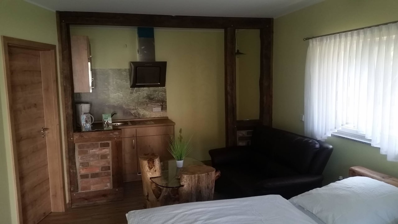 Ferienwohnung Erdgeschoss, Wohnbereich Ferienwohnung am Mühlstein