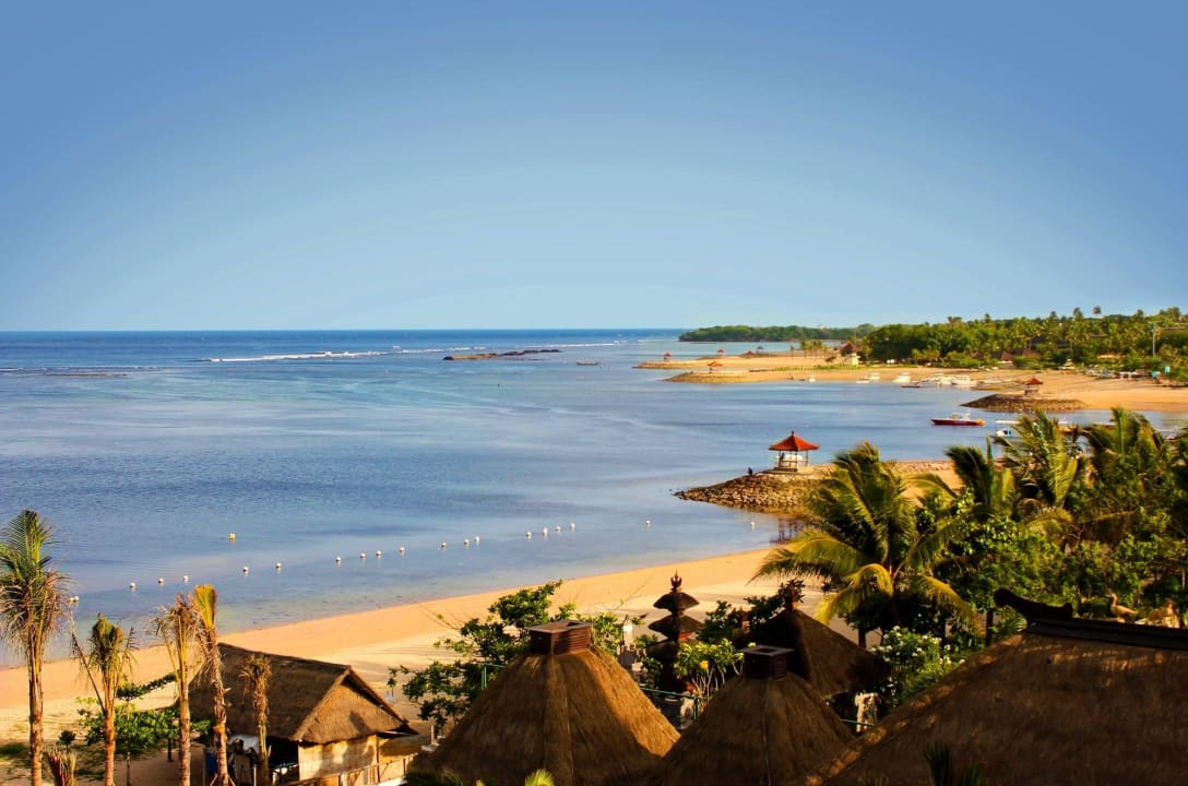 Beautiful ocean view from the resort Holiday Inn Resort Bali Nusa Dua