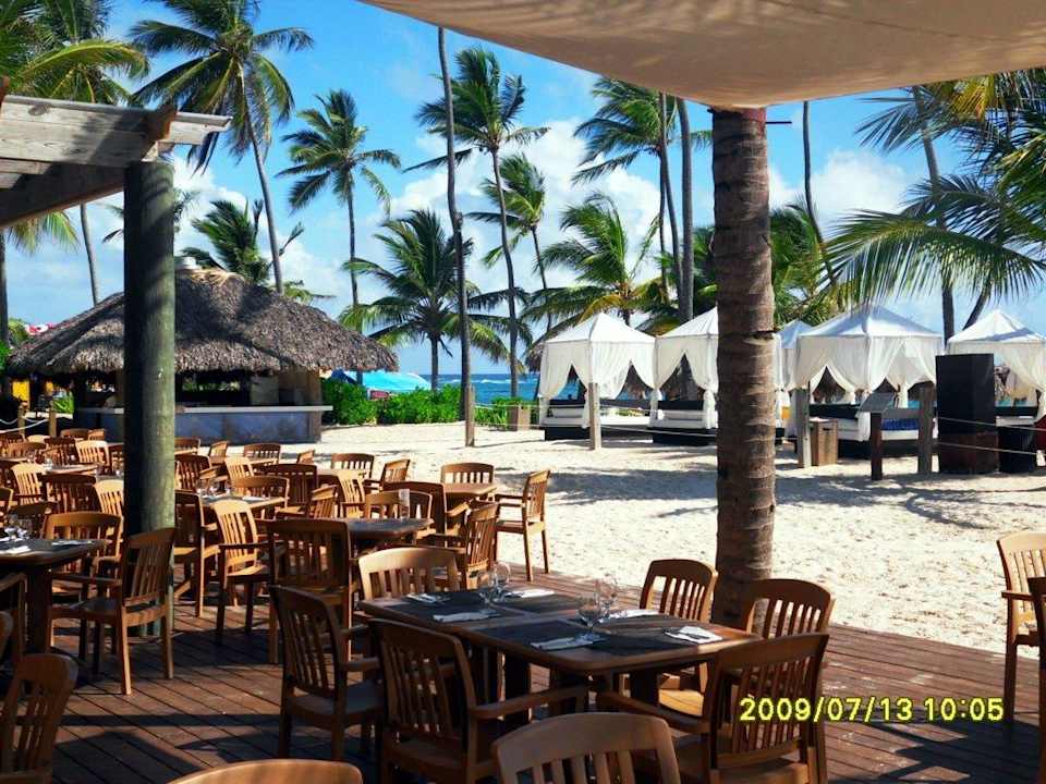 Restaurantterrasse des VIP-Bereichs Ocean Blue & Sand